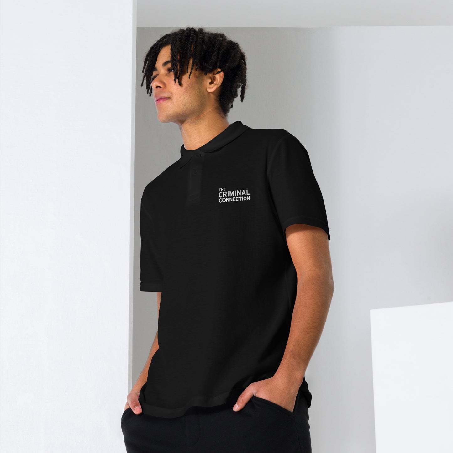The Criminal Connection Embroided Polo Shirt