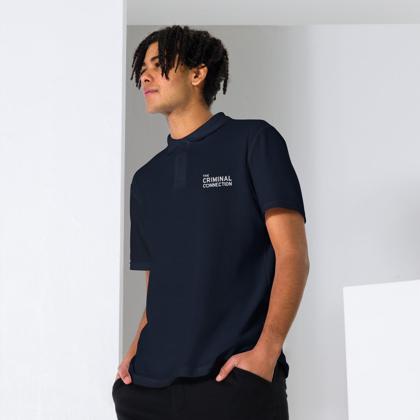 The Criminal Connection Embroided Polo Shirt