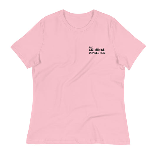 The Criminal Connection Women's Embroided T-Shirt